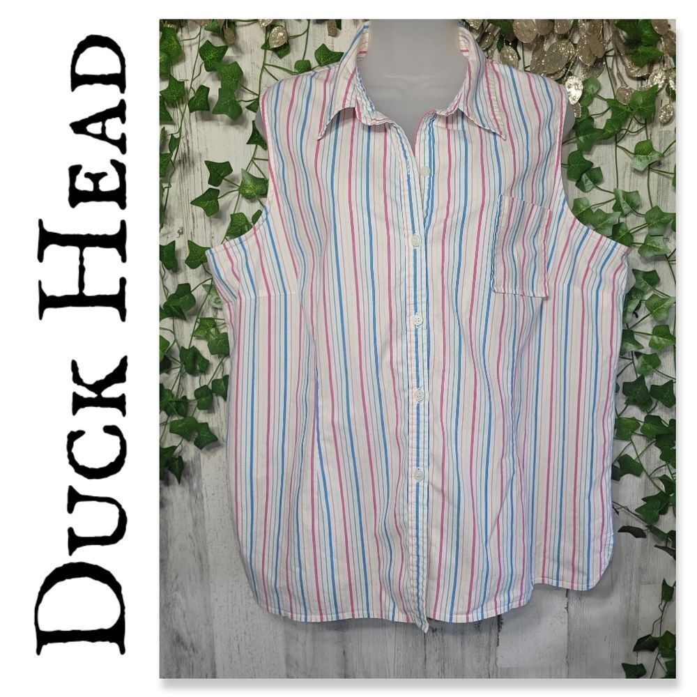Duck Head Sleeveless Button Up Shirt